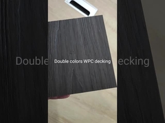 138x23 Papan Decking WPC Warna Ganda Kayu Lantai Koekstrusi Komposit Untuk Teras