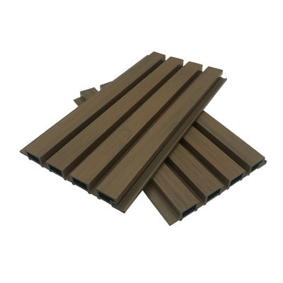 Panel Dinding Bergalur WPC yang Disesuaikan, Decking Luar Ruangan Komposit Plastik Kayu, Tahan Karat