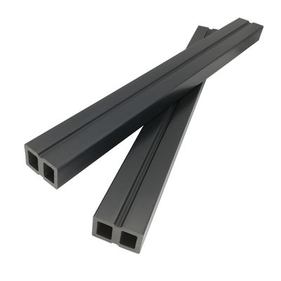 Aksesori Dek WPC 50x30mm Balok Hitam Komersial Plastik Daur Ulang