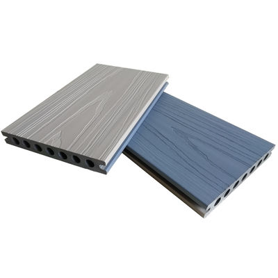 Papan Decking WPC Luar Ruangan 16 Kaki Padat Lantai Berongga Serat Kayu Koekstrusi