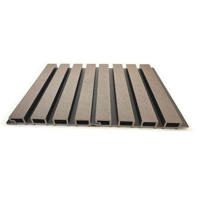 ODM WPC Fluted Panel Wall Composite Wood Cladding Board Untuk Dekorasi Luar Ruangan