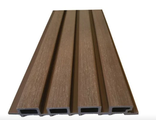 Panel Dinding WPC Eksterior OEM Cladding Papan Dinding Komposit Plastik Kayu Dekoratif