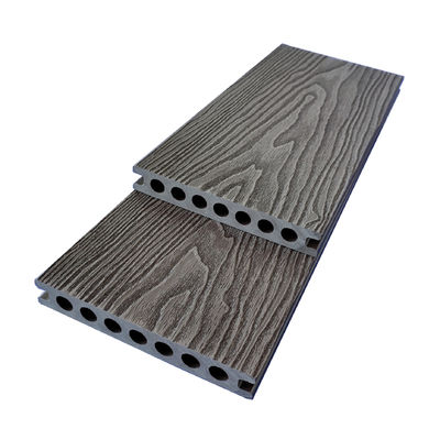 1x6 Patio Composite Decking WPC Kayu Plastik Tahan Api Untuk Ponton