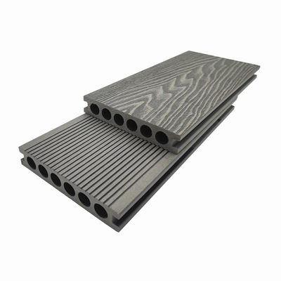 Papan Dek Komposit Beranda WPC Timbul 3D Papan Kayu Plastik
