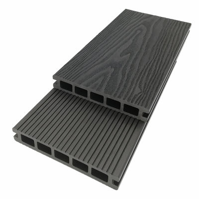 Papan Decking Komposit 3,6 M Plastik WPC Timbul 3D ODM