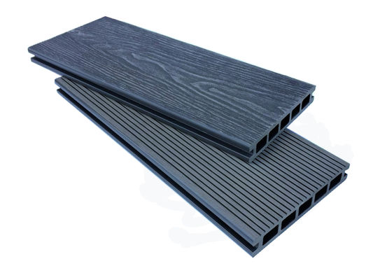 Papan Decking Lantai Komposit WPC Timbul 3D Ramah Lingkungan 6m Untuk Taman Luar Ruangan
