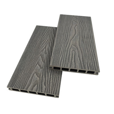 Kayu Plastik Komposit 3D Daur Ulang Decking Papan Sekitar Kolam Renang Untuk Taman Luar Ruangan