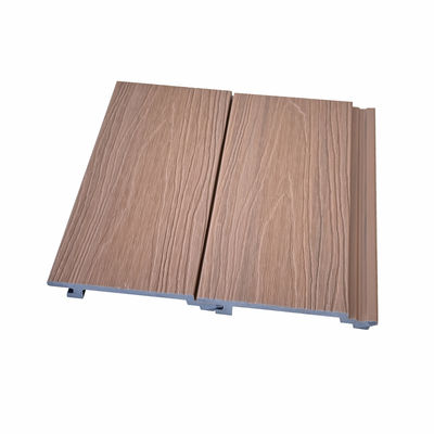 20*155mm Tahan Air Wpc Cladding Papan Berpihak Komposit Decorativo Wpc Panel Dinding Luar Ruangan