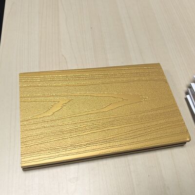 PANEL WPC LOGAM DENGAN DECKING EMAS PATINA GLIMMER MEWAH