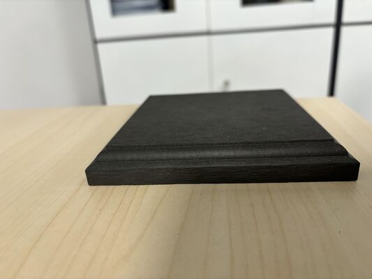 WPC Balkon Tahan Air Ujung Lantai Luar Ruangan Menutupi Ujung Papan Dek Komposit WPC Ujung Dek Penyisipan Ujung Dek WPC