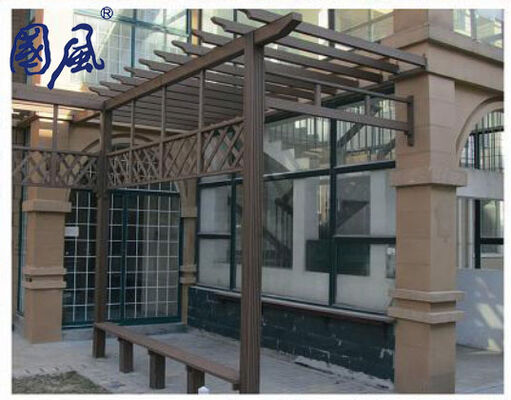 Pergola WPC Luar Ruangan Tahan UV Tahan Lama