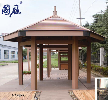 Pergola WPC Luar Ruangan Tahan UV Tahan Lama