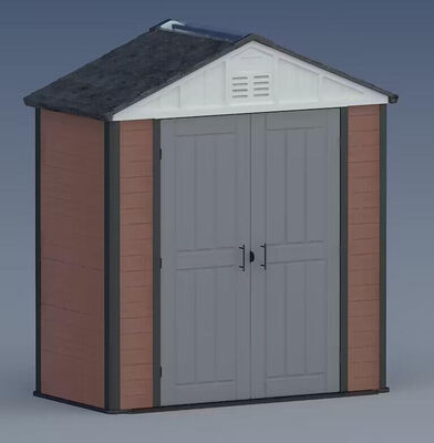 Gudang Penyimpanan Alat Logam Tahan Air Gudang Alat Halaman Belakang Rumah Penyimpanan Luar Ruangan Gudang WPC Taman