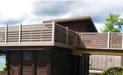 Pagar WPC Tinggi 8FT Anti-Warp untuk Batas Kampus Sekolah