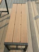 Set Furnitur Taman Populer - Meja WPC Komersial Luar Ruangan dengan Bangku