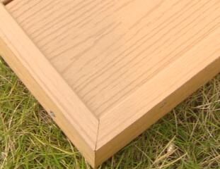 Papan Penyisipan WPC Modern/Bahan Komposit Plastik Kayu Tepi Banding untuk Penutup Dinding WPC Komposit Luar Ruangan