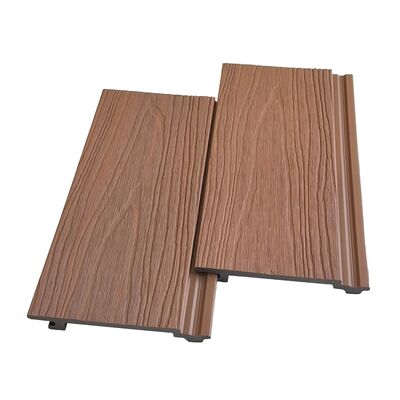 Papan Penyisipan WPC Modern/Bahan Komposit Plastik Kayu Tepi Banding untuk Penutup Dinding WPC Komposit Luar Ruangan