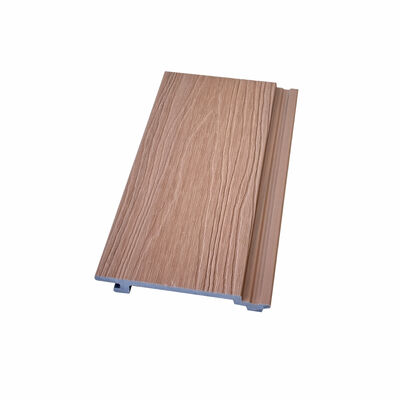 Papan Penyisipan WPC Modern/Bahan Komposit Plastik Kayu Tepi Banding untuk Penutup Dinding WPC Komposit Luar Ruangan