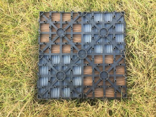 Grosir Ubin Dek WPC DIY 30*30CM Lantai Luar Ruangan Tahan Lama untuk Penggunaan Perumahan
