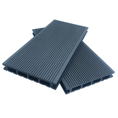 Decking Komposit WPC Modern Berkualitas Tinggi dengan Permukaan Disikat Anti Selip untuk Taman Luar Ruangan