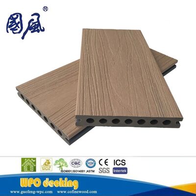 Harga Pabrik Decking WPC Bahan Komposit Kayu-Plastik Co-Ekstrusi Warna Ganda Generasi Baru