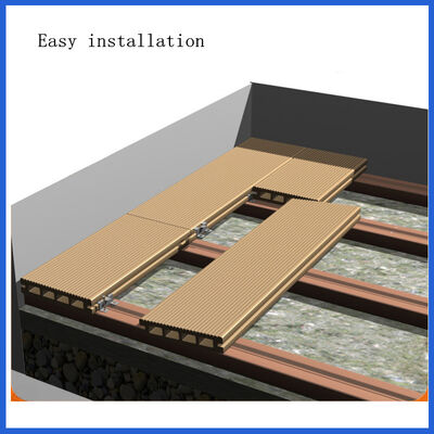 Decking Komposit Plastik Kayu Co-Extrusion untuk Lantai Luar Ruangan Tahan Air