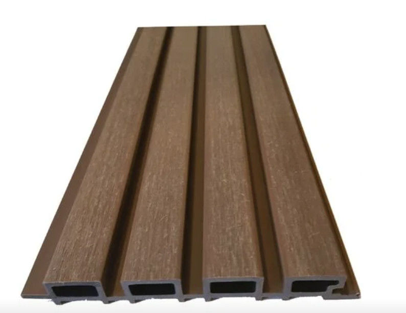 Panel Dinding WPC Eksterior OEM Cladding Papan Dinding Komposit Plastik Kayu Dekoratif