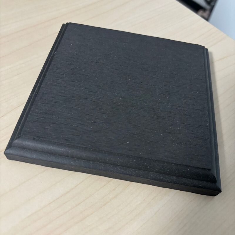 WPC Balkon Tahan Air Ujung Lantai Luar Ruangan Menutupi Ujung Papan Dek Komposit WPC Ujung Dek Penyisipan Ujung Dek WPC