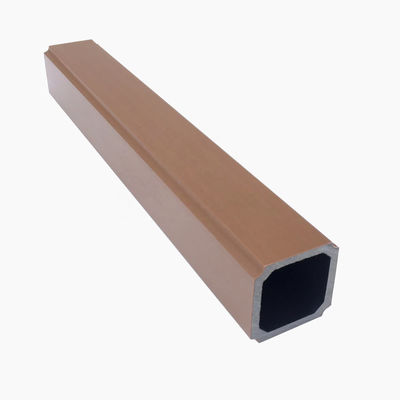 Pegangan WPC Balustrada Luar Ruangan Pagar Komposit Ekstrusi Tahan Air Co