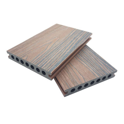 Lantai Rekayasa Dek Komposit Ekstrusi Triple WPC Co 21x145mm