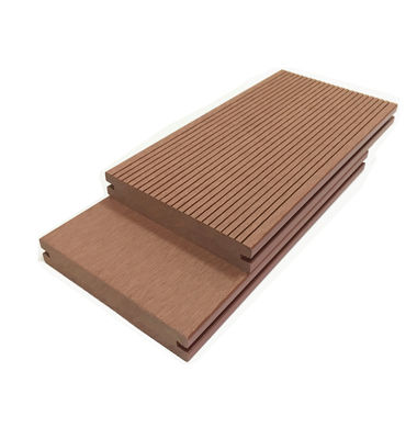 Papan Eksterior WPC Dek Komposit Plastik Kayu Timbul 20 Ft