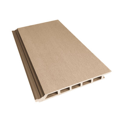 Eco Waterproof Komposit Kayu Plastik WPC Panel Slat Untuk Dinding 17mm