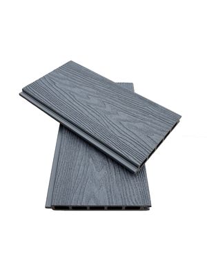 Bahan Alami Pagar Teknik Ramah Lingkungan Pagar Komposit Eksterior Panel WPC Tahan Air Tahan UV